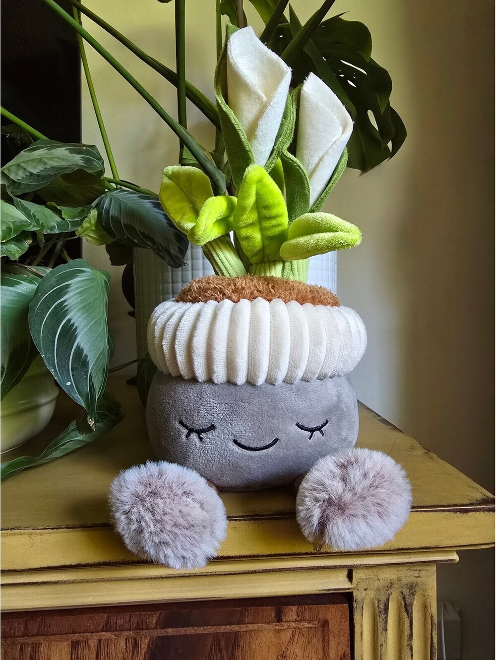 NWOT Greenhouse by Peace Lily Plant Plushie 12"